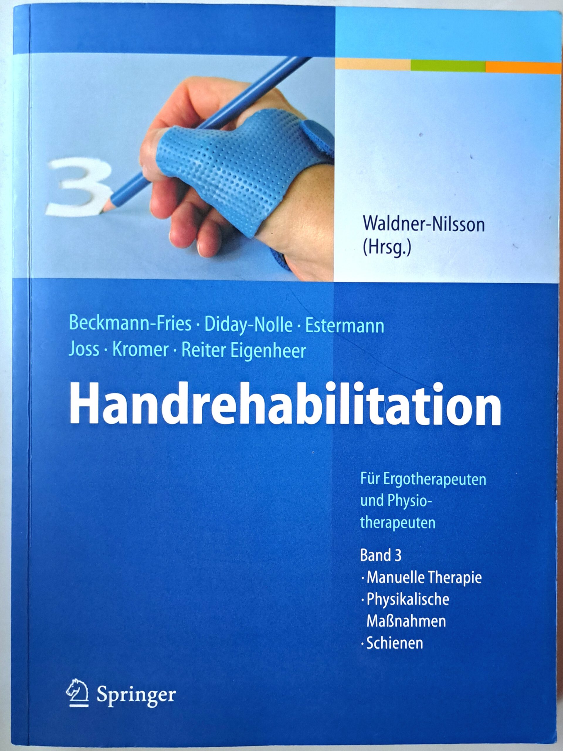 Buchcover Hand Rehabilitation 3, Springer Verlag